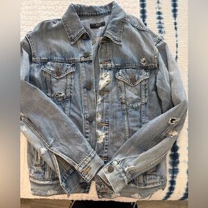 Able Light Blue Denim Jacket with Contrast Stitching